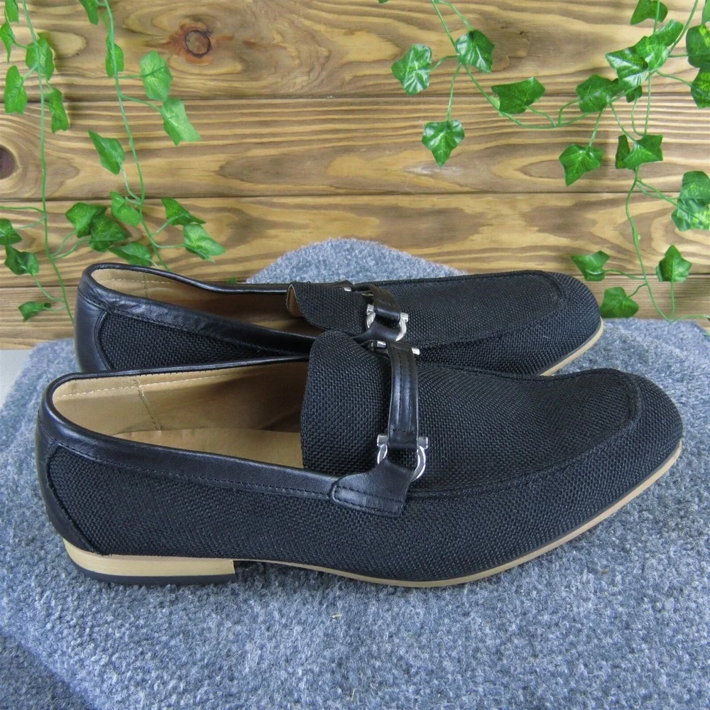 La Milano Men's Perf Loafer‎ Black Leather Size 11 Medium  Used 2025